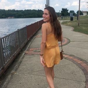 Yellow Romper from Garage Size Small